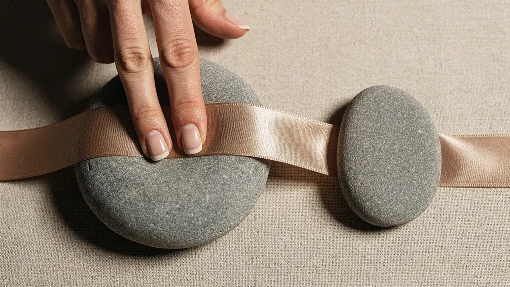 Une métaphore visuelle montre deux zones du corps reliées par un ruban tendu, suggérant que la tension peut voyager d’une hanche vers une épaule.