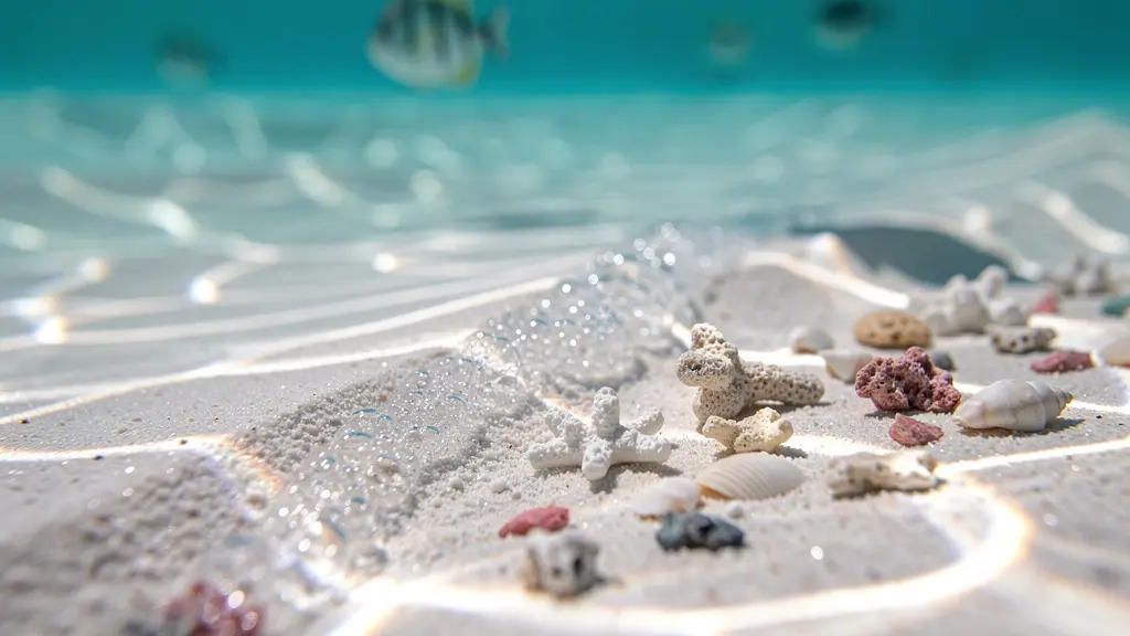 Plage déserte de sable blanc à Koh Kradan avec eau cristalline turquoise
