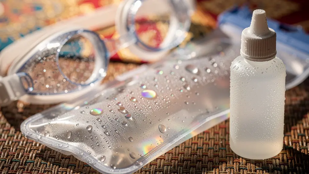 Équipement de protection pour Songkran avec pochettes étanches et lunettes